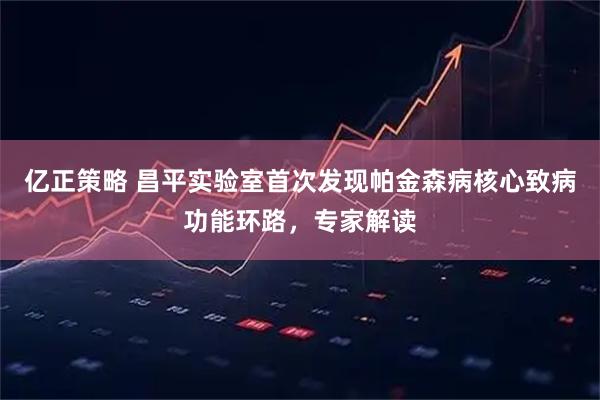 亿正策略 昌平实验室首次发现帕金森病核心致病功能环路，专家解读